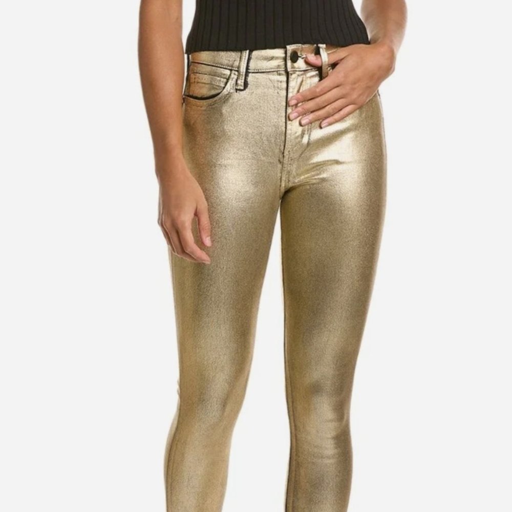 BCBG Gold Denim Skinny Jean's Size 27 NWT